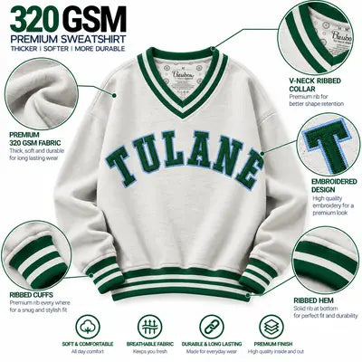 Men & Women Stitched Fleece Embroidered Sweat Shirt