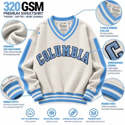 Men & Women Stitched Fleece Embroidered Sweat Shirt